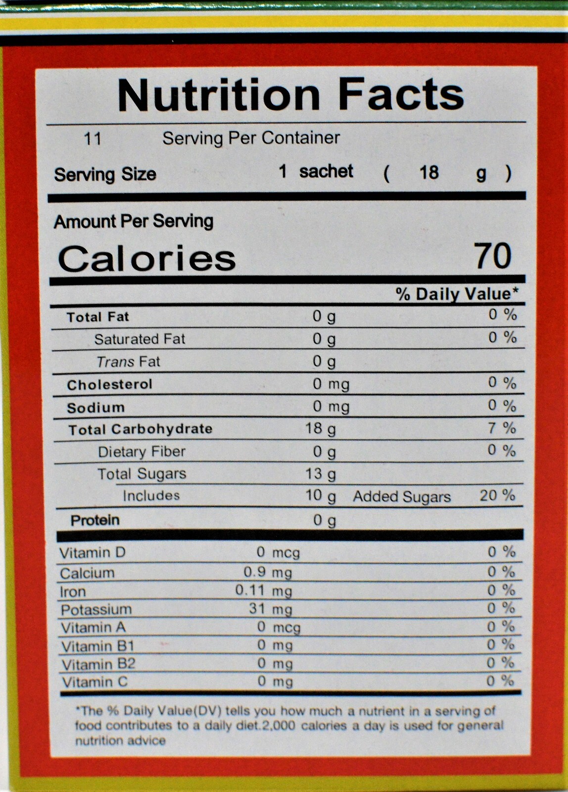 JCS Instant Ginger Tea 11Packets (198g) – Curated & Packaged by ODatzGood