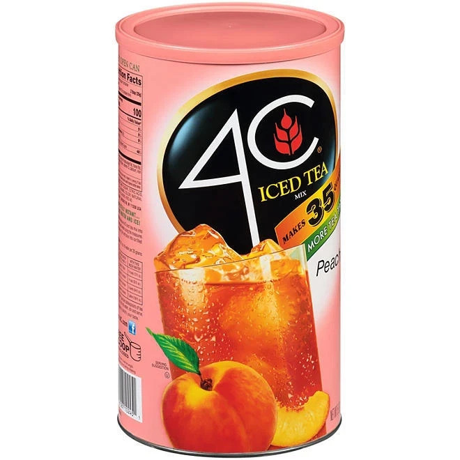 3 Pack – 4C 35 QT Peach Iced Tea Mix (82.6 oz.)