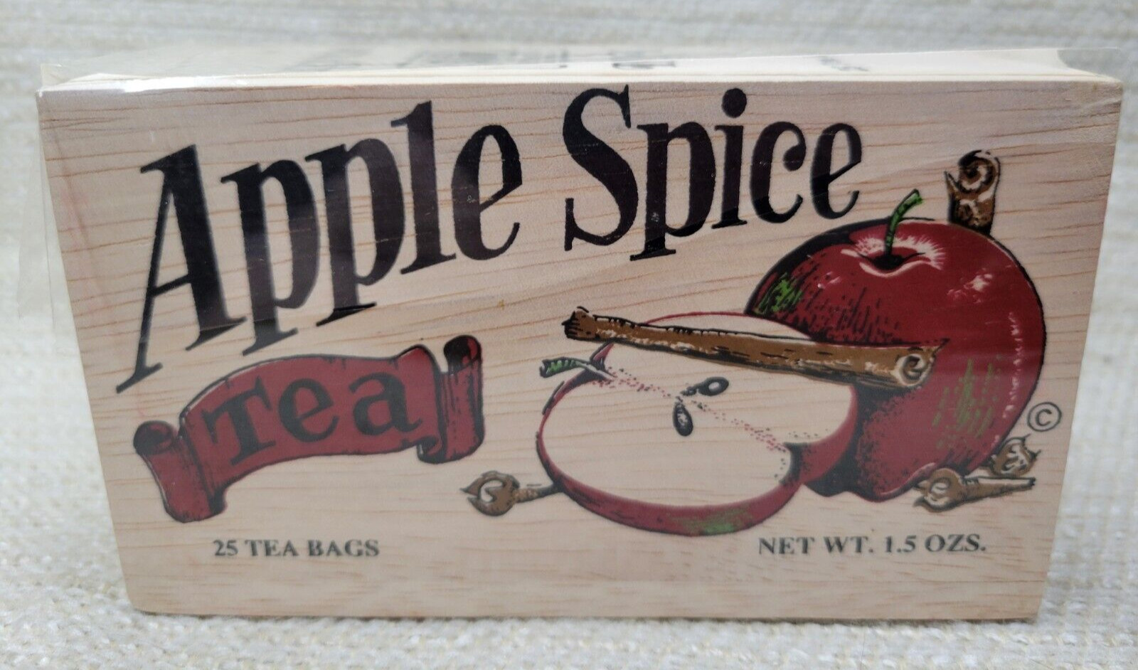 2 New Kevton Vintage Ceylon Tea Wood Boxes Apple & Black Current 240767