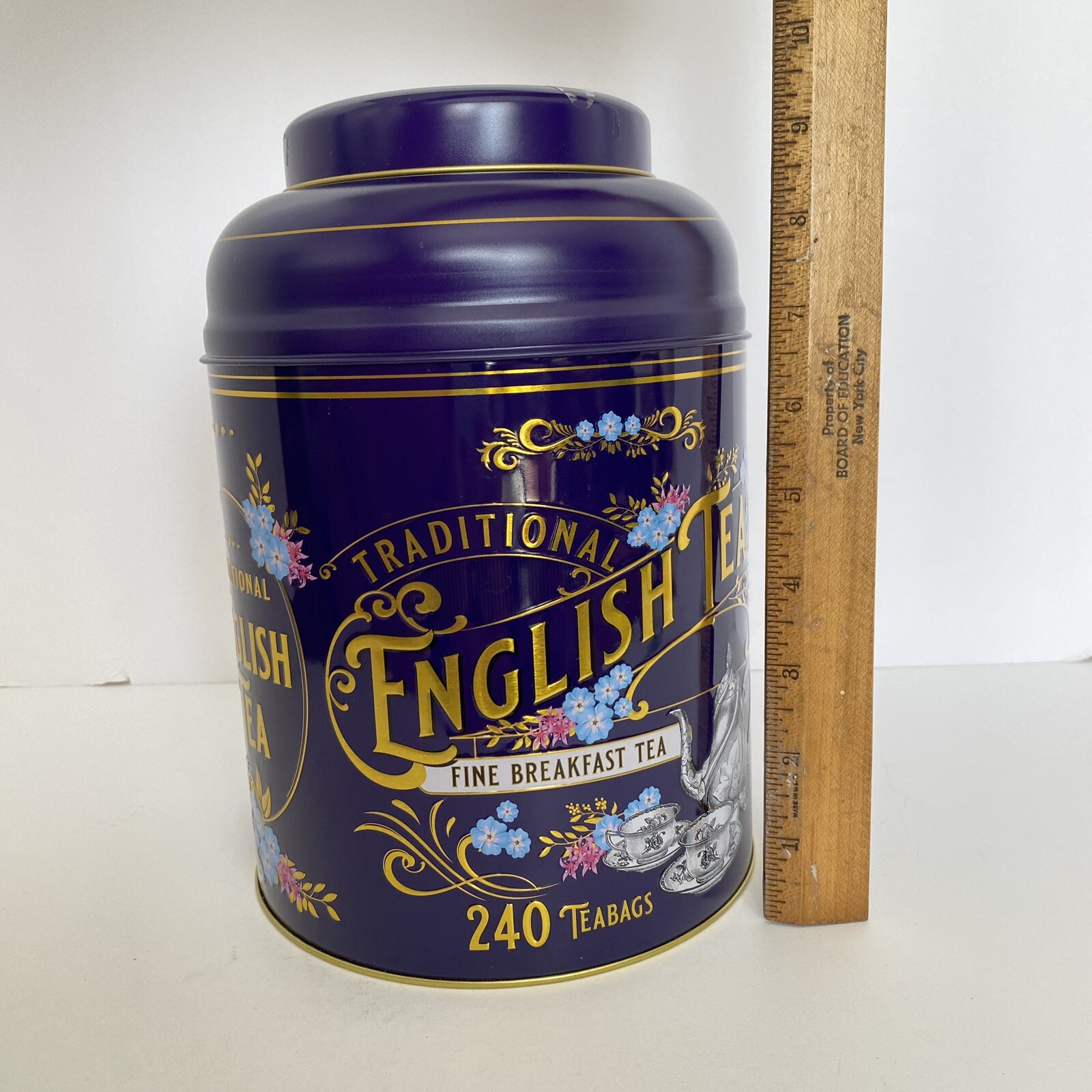 Traditional English Teas Vintage Victorian Tin Fine Ceylon Breakfast 240 Bags