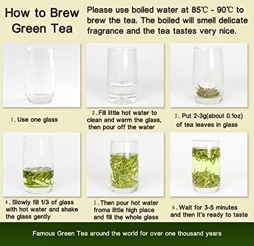 Dragonwell Longjing Tea(Yu Qian),Fresh West Lake Dragon Well Green Tea Leaf P…
