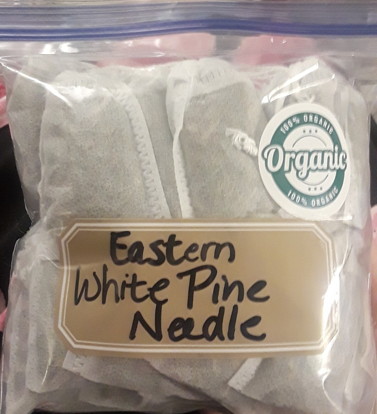 Lot: 200 Pc Organic Eastern White Pine Needle Tea Bags Fresh Harvest Tree Bag