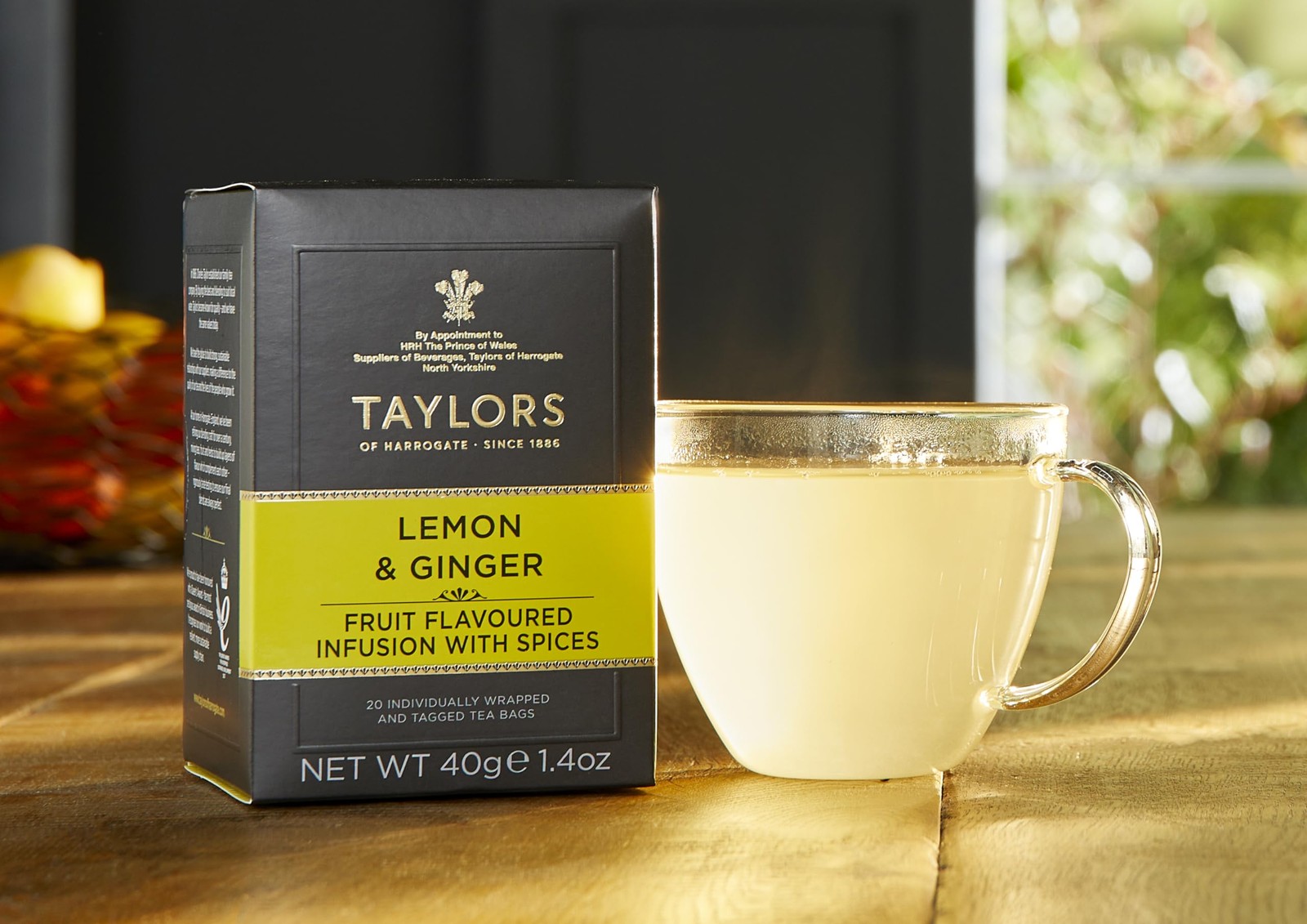 Taylors Of Harrogate Lemon & Ginger Herbal Tea, 20 Count