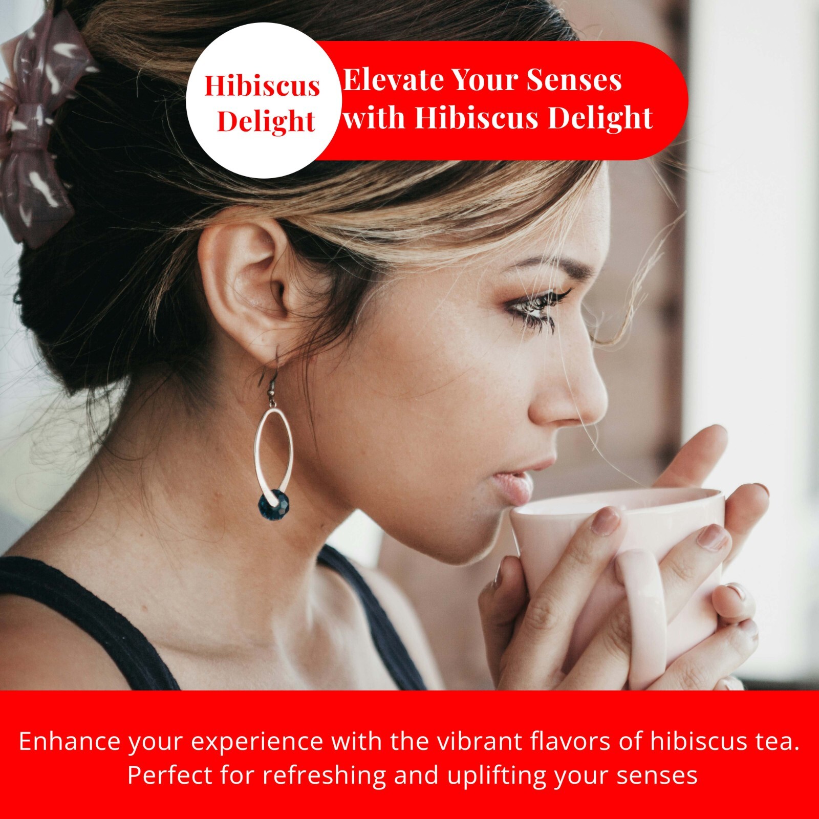 75 Hibiscus Tea Bags, Pure Dried Hibiscus Flower Tea, Te De Hibisco, Herbal Tea