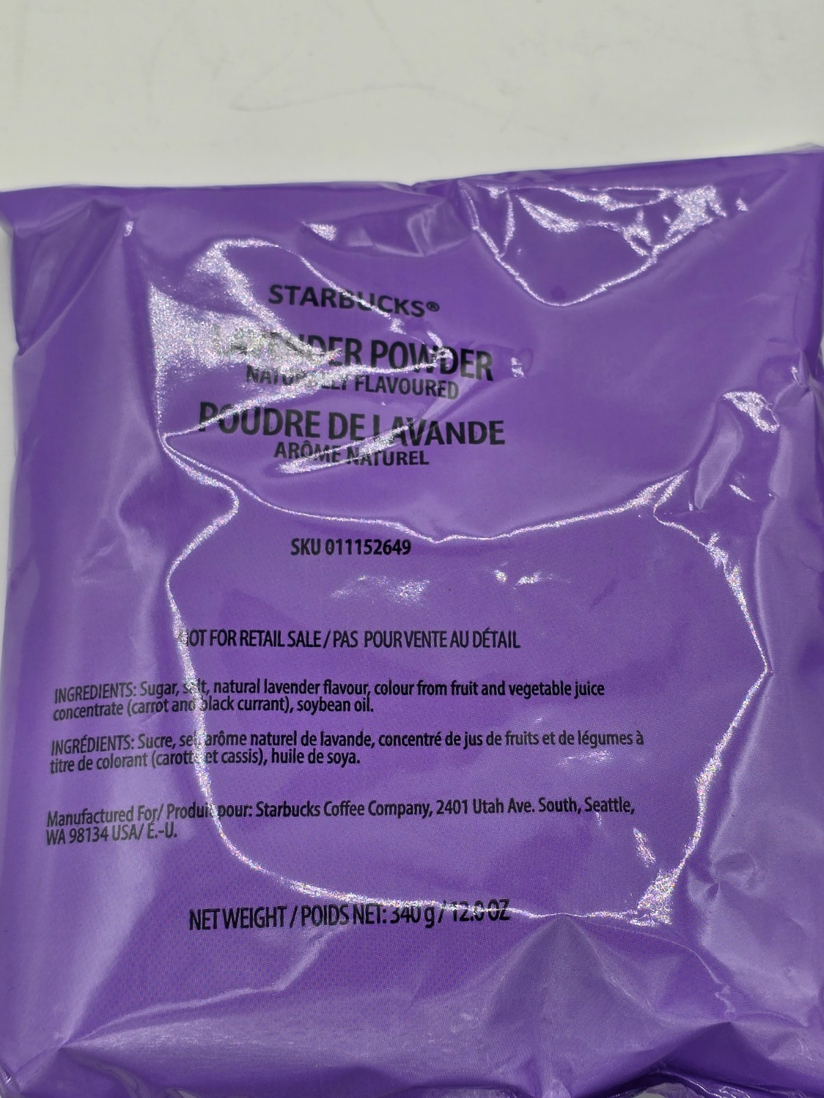 Starbucks Lavender Powder 1 CASE x4 BAGS 12OZ