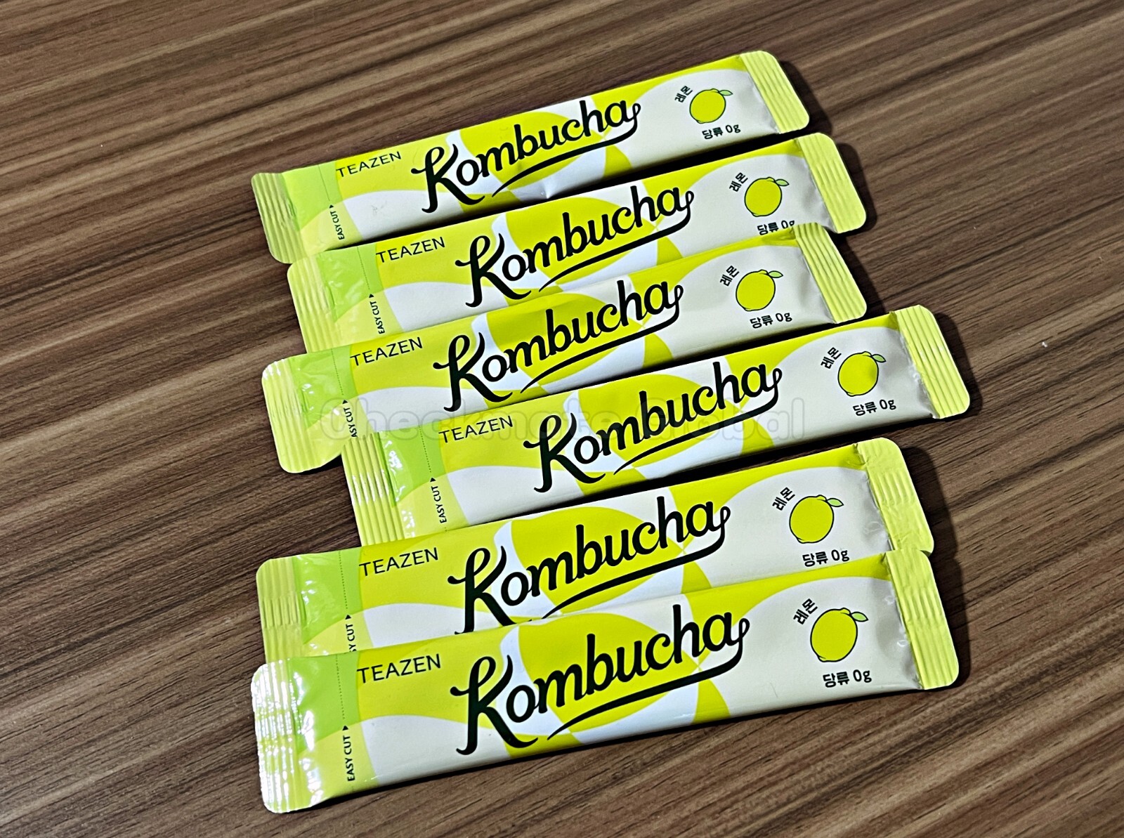 TEAZEN Kombucha Lemon 30 Sticks | Sugar-Free Prebiotic