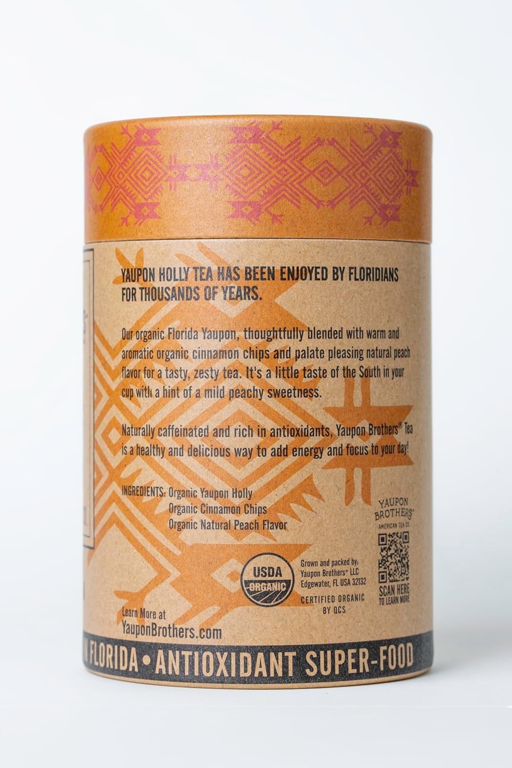 Yaupon Brothers Spiced Peach Tea – 16 16 Count (Pack of 1)