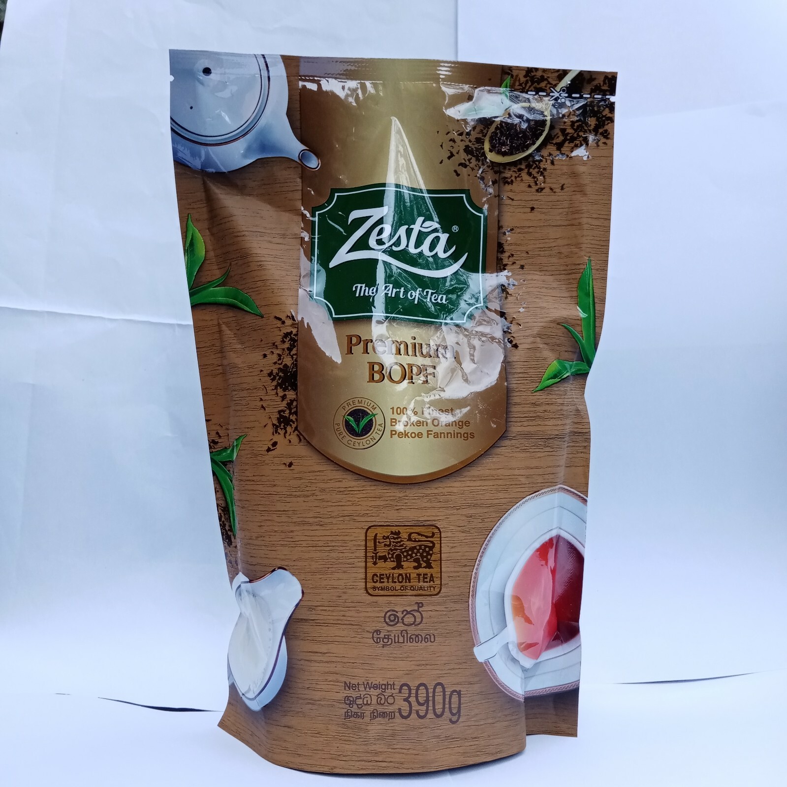 Zesta Tea 390 Grams Leaf Powder 100% Pure Natural Super Drink Gluten-Free