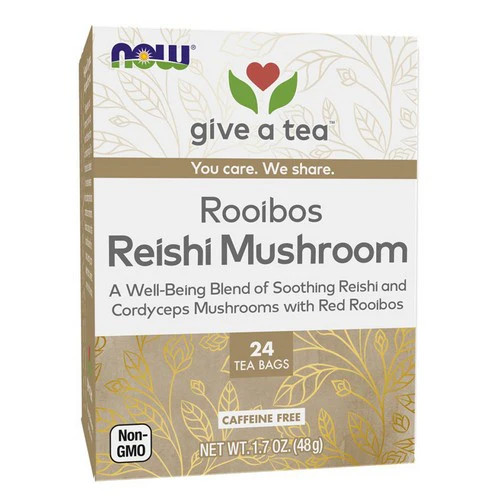 Rooibos Reishi Mushroom Teas 24 Bags By Now Foods