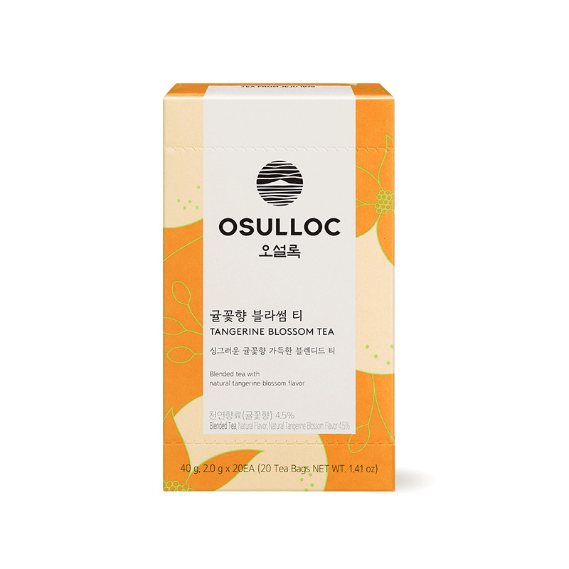OSULLOC Tangerine Blossom Tea 20 Bags – Jeju Citrus Floral Blend