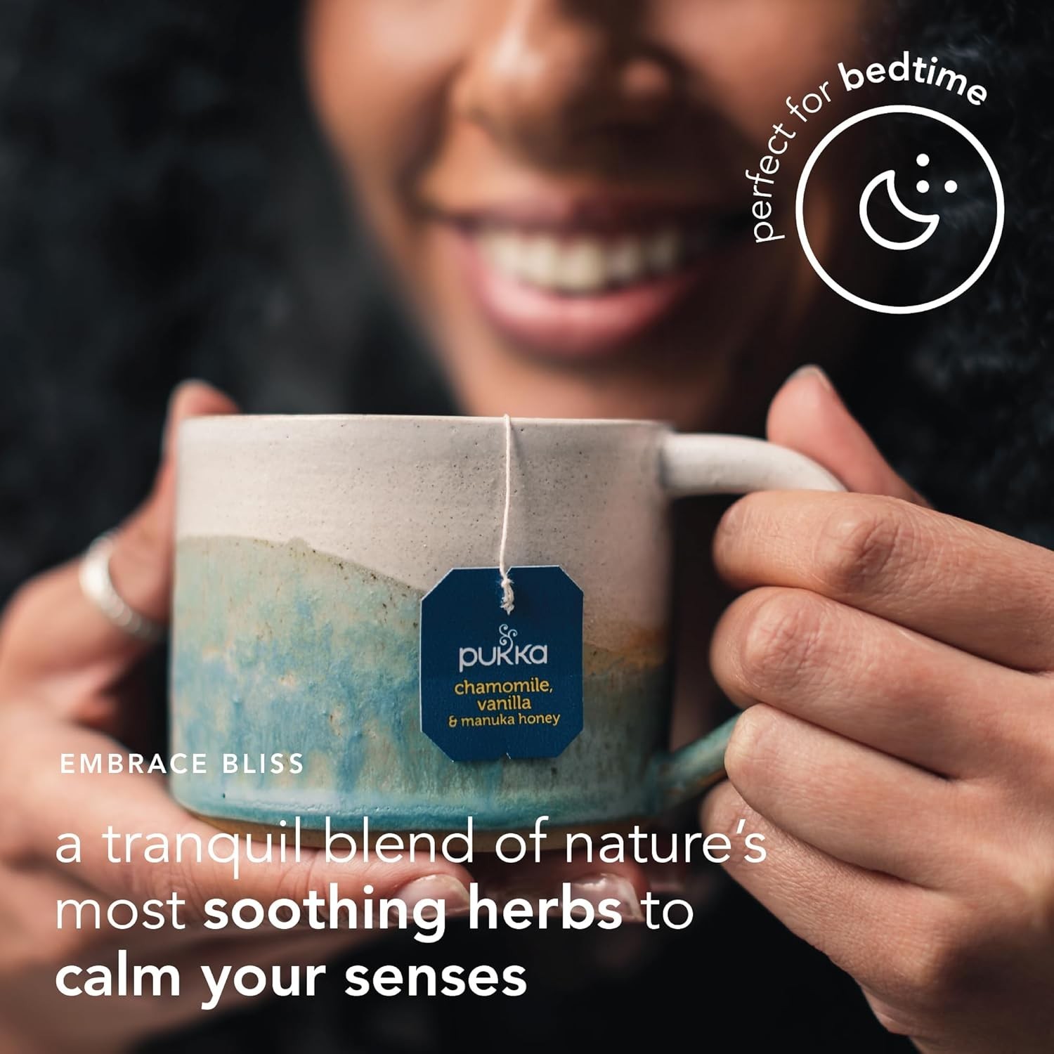 Pukka Calming Chamomile, Vanilla & Manuka Honey Organic Herbal 80 Tea Bags