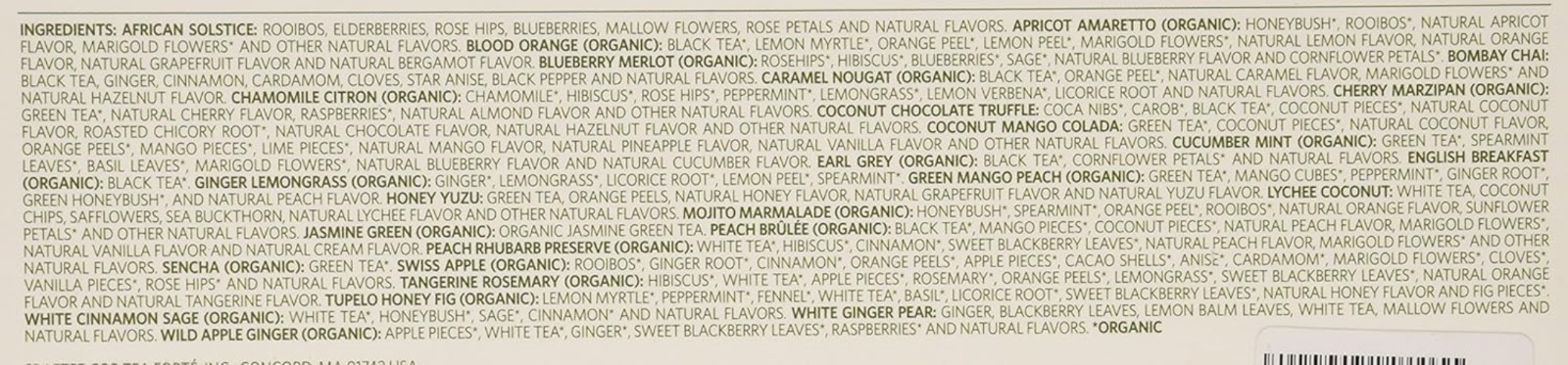 Single Steeps Loose Leaf Tea Sampler, Assorted Variety Tea Box, 15 Single Ser…