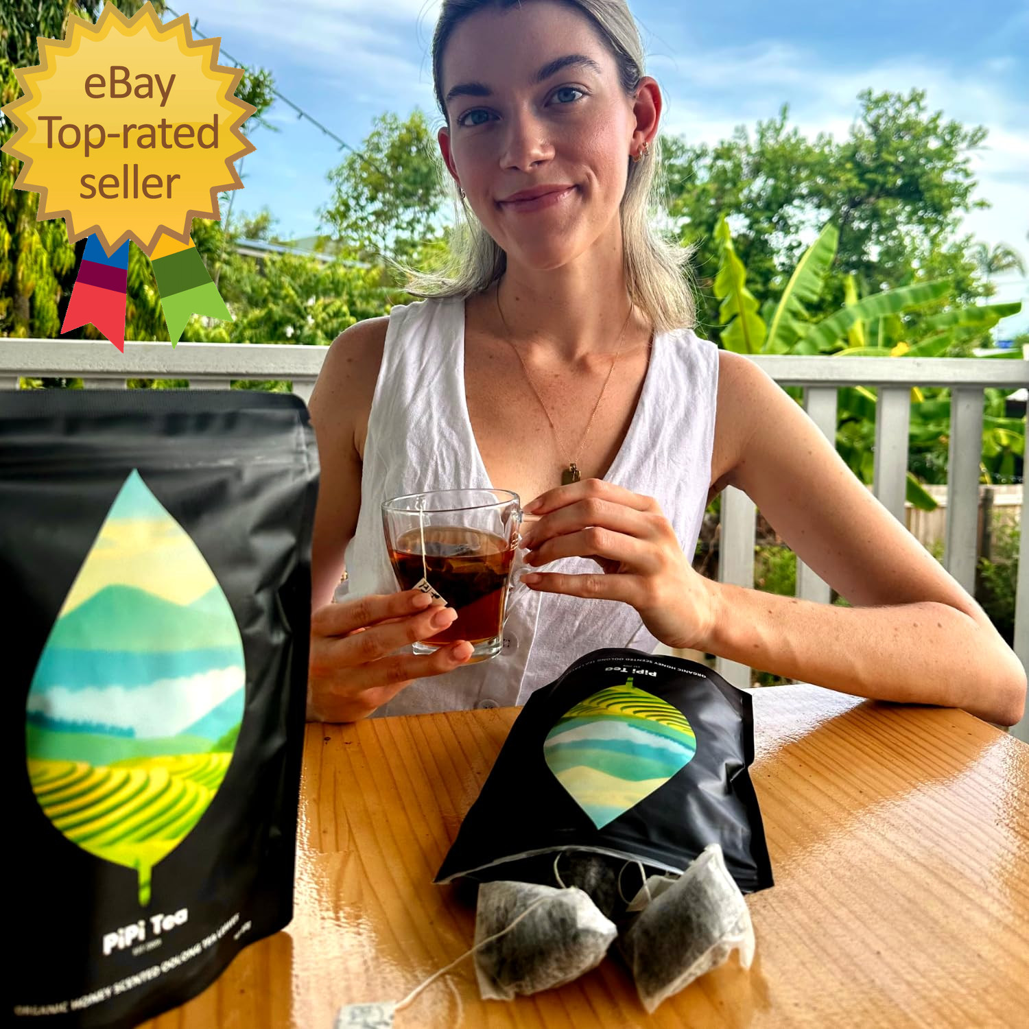 Organic Oolong Tea Bags – Whole Leaf 20 Bags (4G Each) – Cortisol & Calming