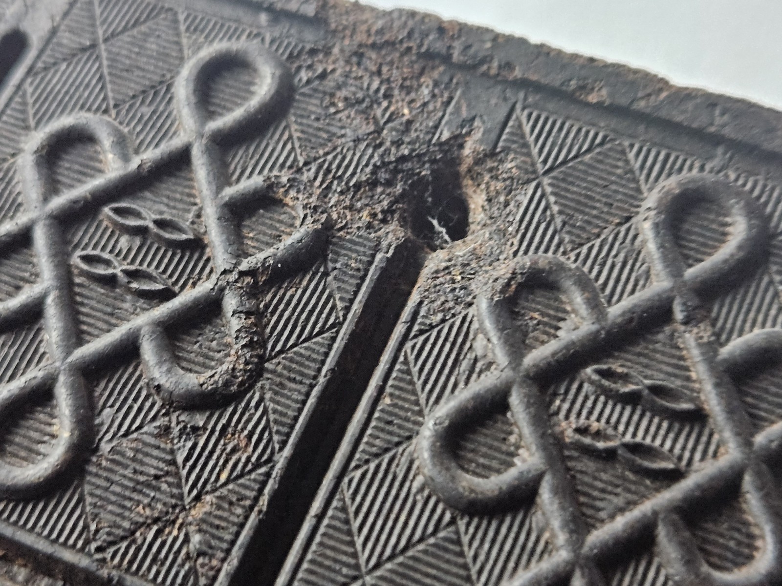 Black Tea Brick Vintage Antique Asian Currency China Chinese Wall Decor