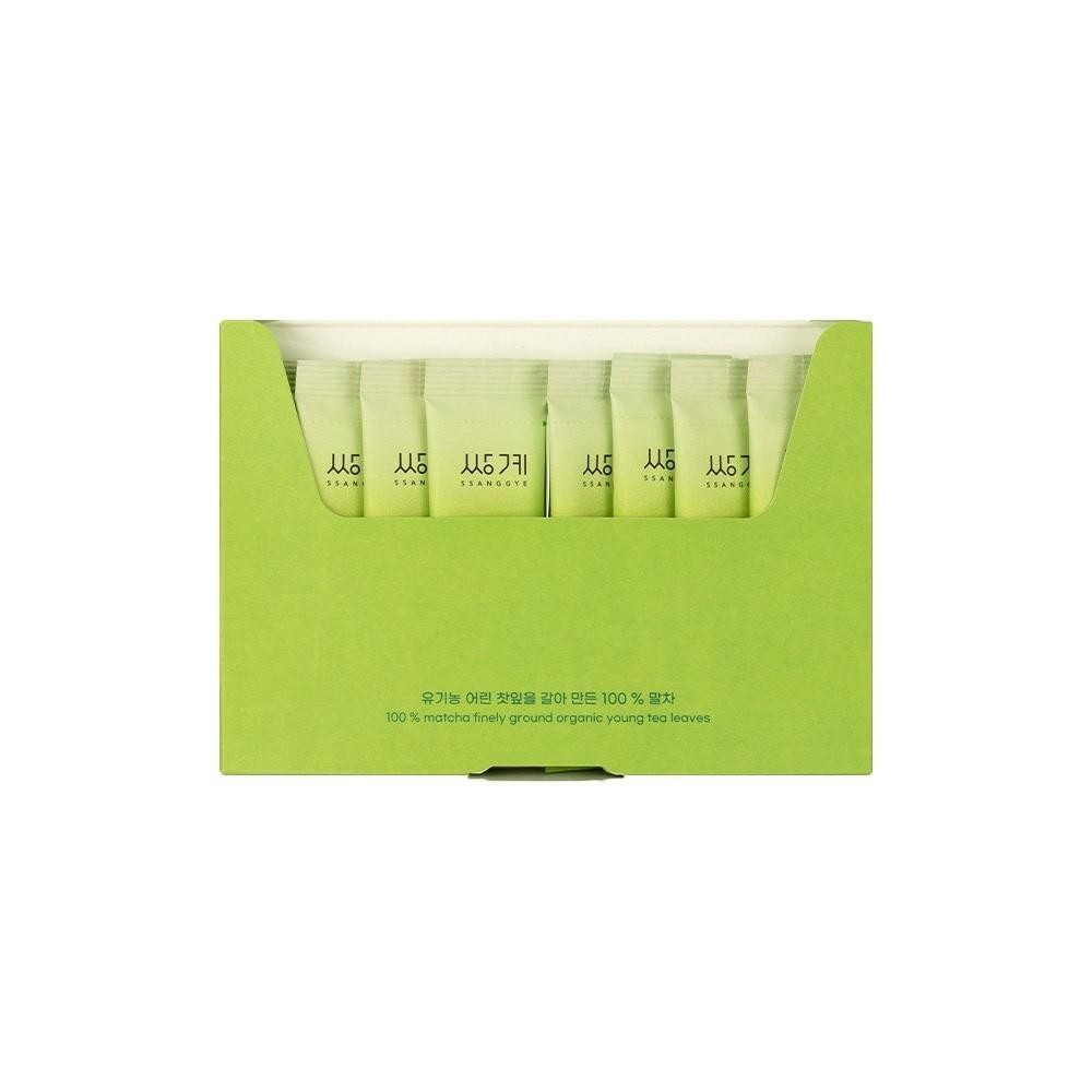 Ssanggye Organic Matcha Powder Sticks 100% Jeju Korea Green Tea 10 Packs 20g