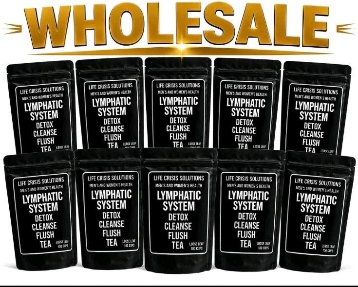 10 BAGS-SUPER ADVANCED NATURAL LYMPHATIC SYSTEM DETOX FLUSH LOOSE LEAF TEA