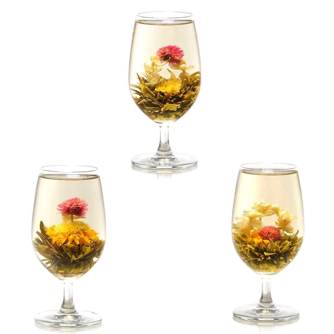 12pcs Handmade Blooming Flower Tea Radom Varieties of Individually Sealed Te…