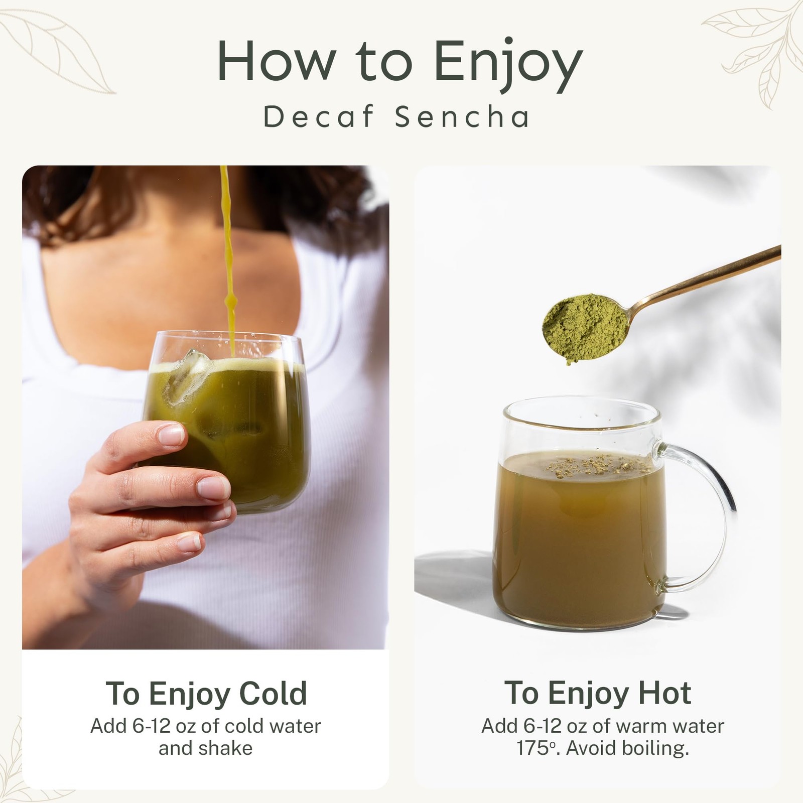 Yu Tea Decaf Organic Sencha Green Powder, 100 1 Pouch (100 Servings)
