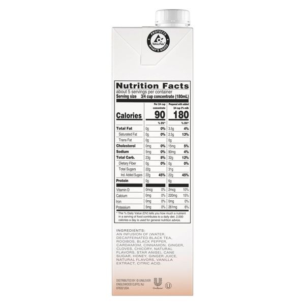 Tazo Chai Decaf Tea Latte – 32 fl oz