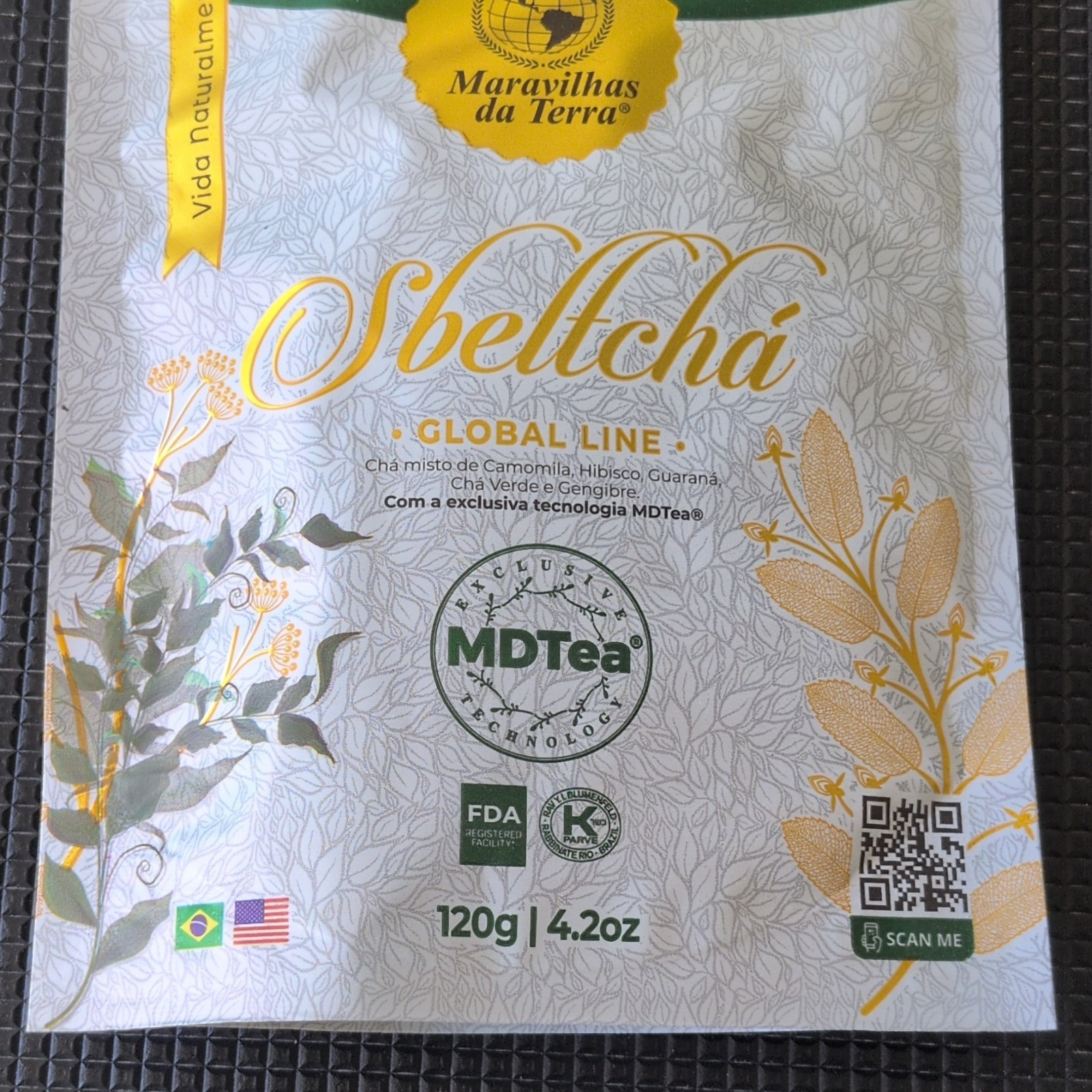 Maravilhas da Terra SbeltChá Global Line Loose Leaf Tea 120g Kosher