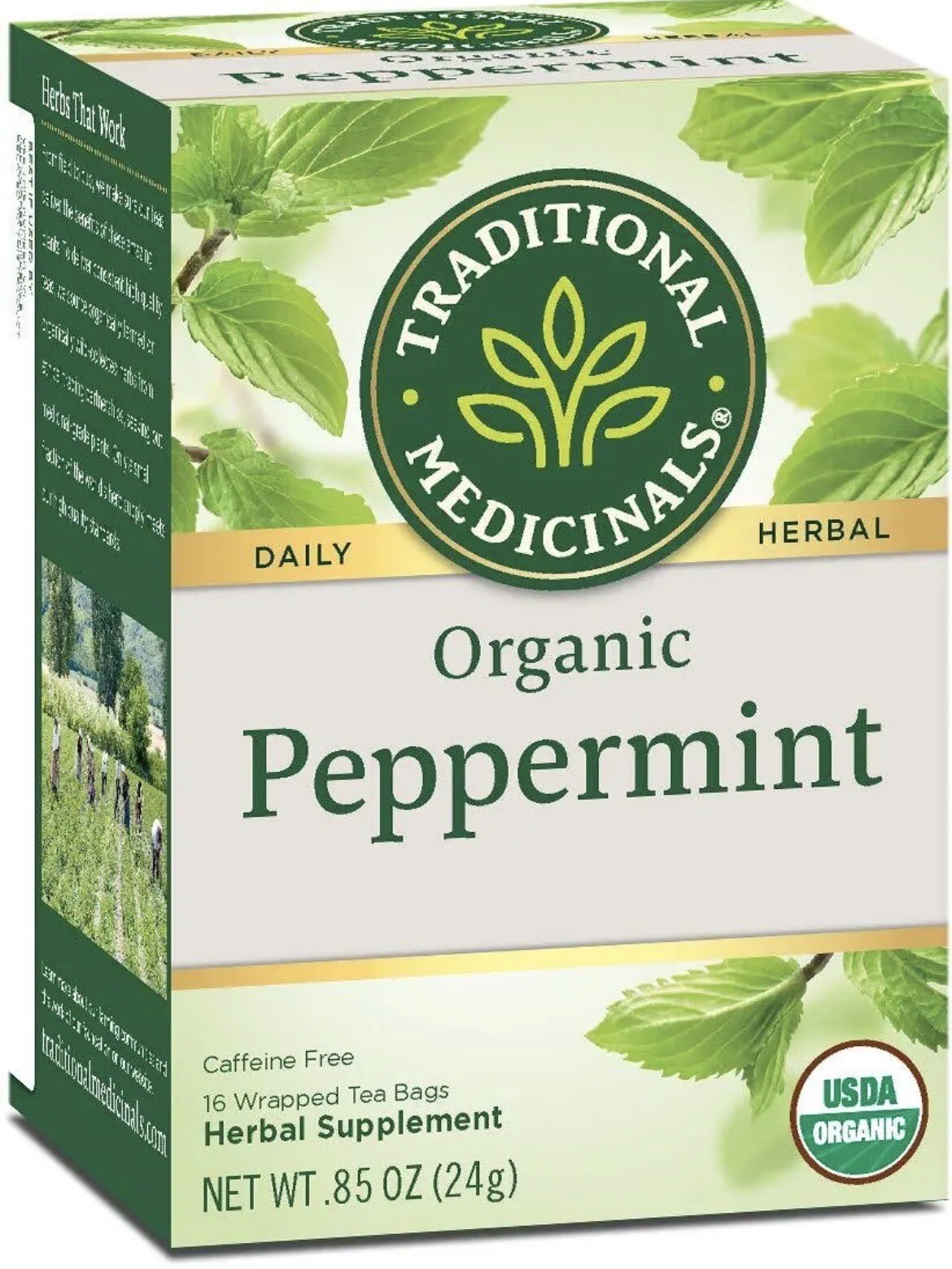 🔥Traditional Medicinals Organic Peppermint Herbal Tea 6 Boxes Of 16 Bags Each🔥