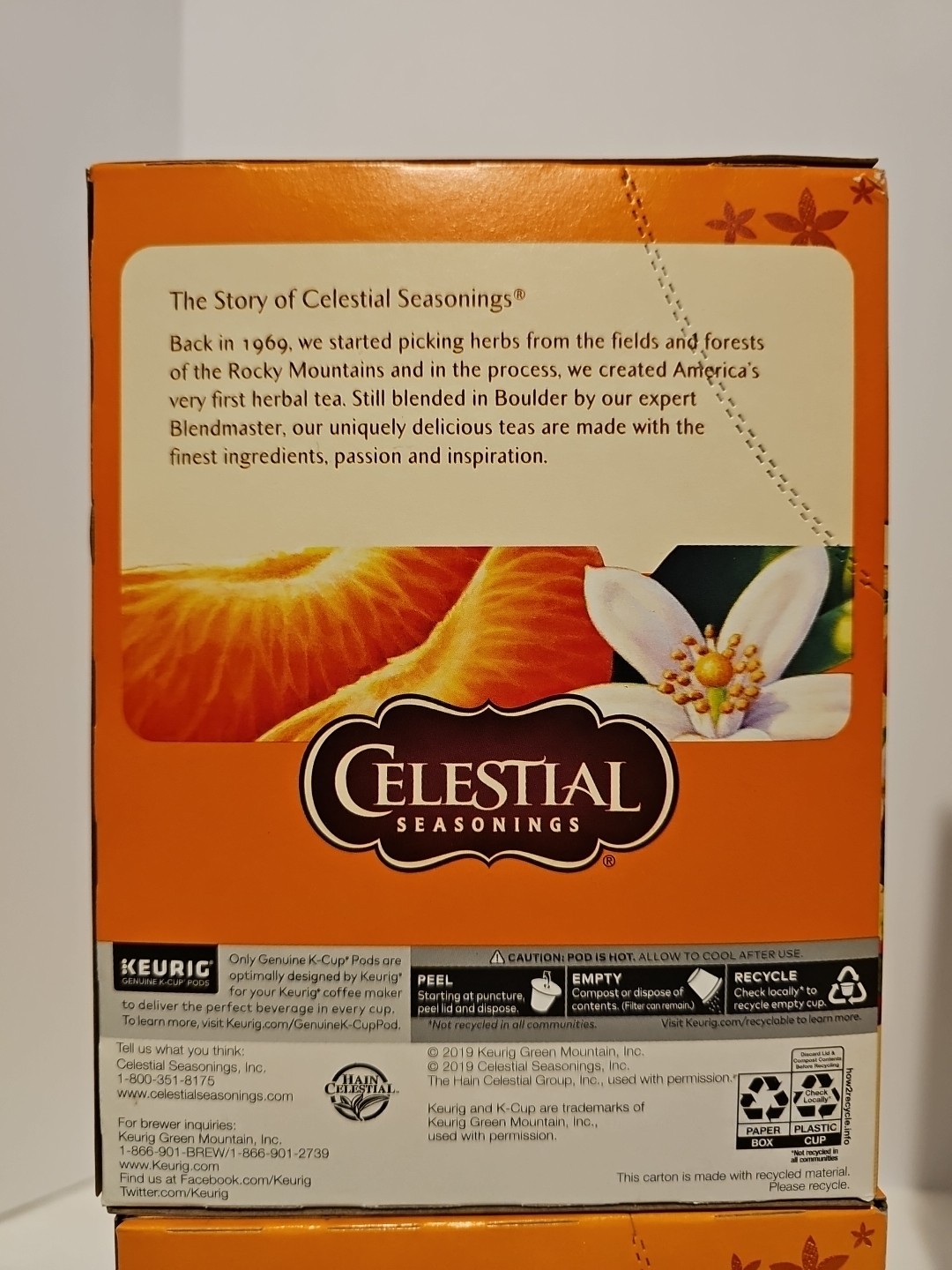 Celestial Seasonings Mandarin Orange Spice Tea K-Cup Pod, 96 Ct see description