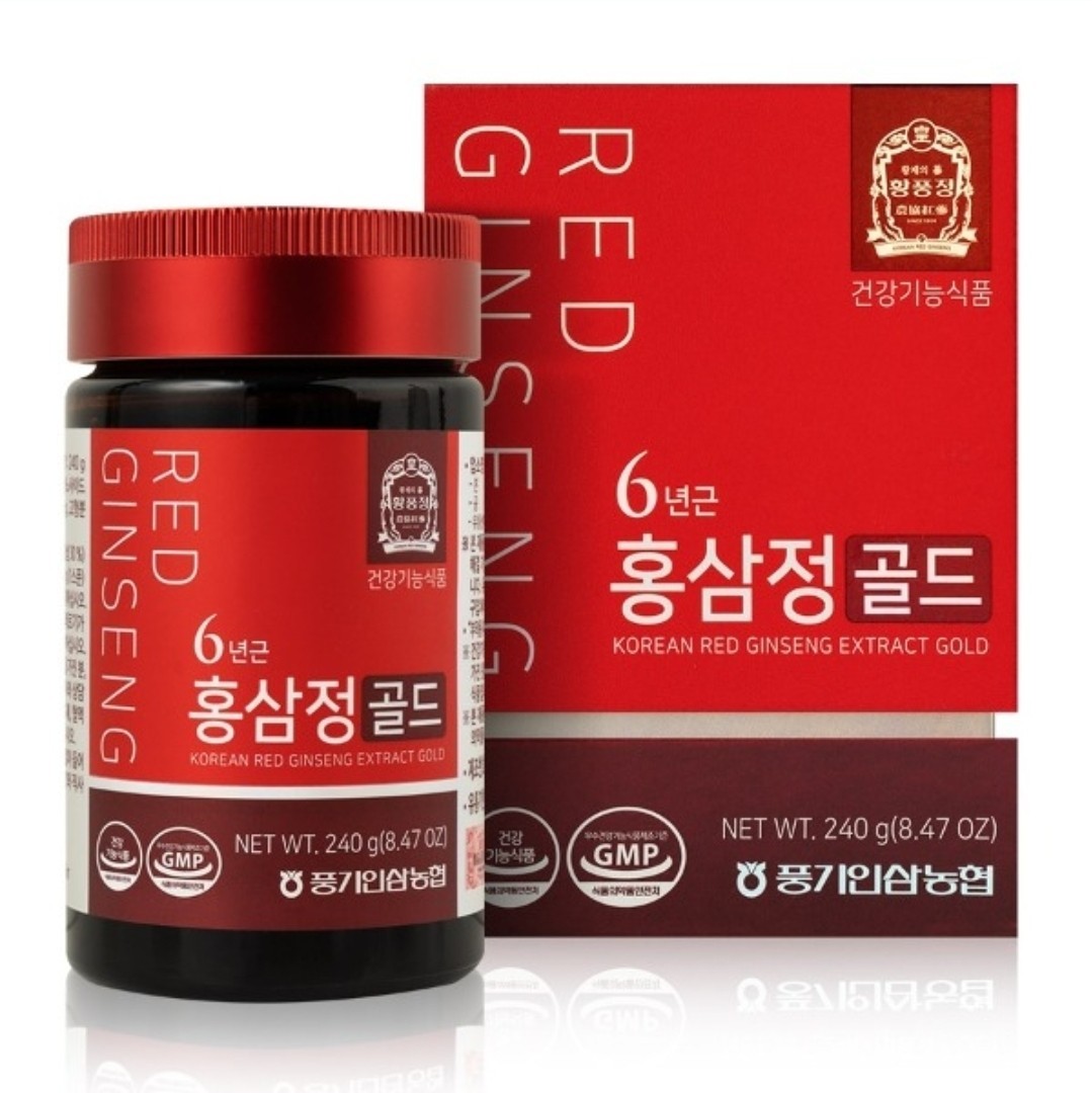 [Pung-gi Ginseng Nonghyup] Korean 6 Years Red Ginseng Extract Gold 240g