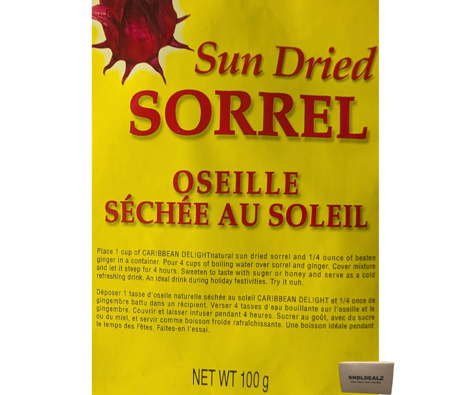 Caribbean Delight Sun Dried Sorrel Hibiscus 4 Pack | Jamaican Sorrel Canada