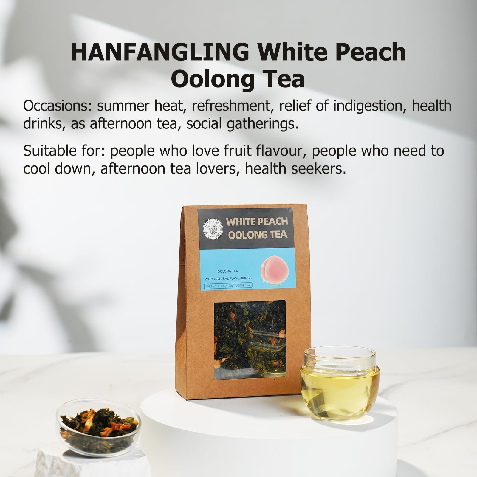 Tea Gift Box, White Peach Oolong Tea, Jasmine Green Tea, Strawberry Black Tea…