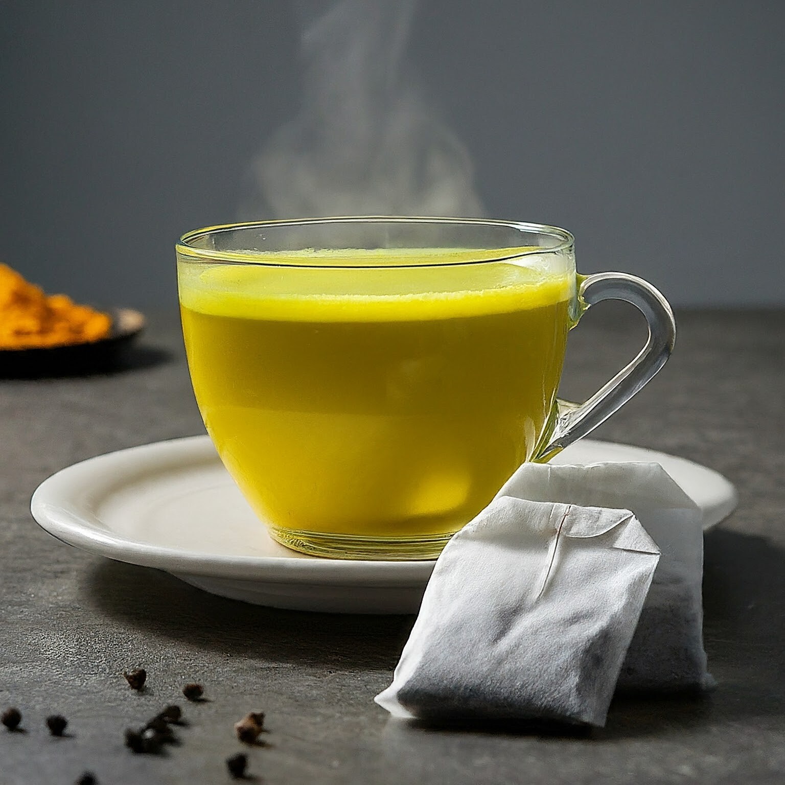 Organic Turmeric Tea Blend, Curcuma Turmeric Herbal Tea Blend, 75 Detox Tea Bags