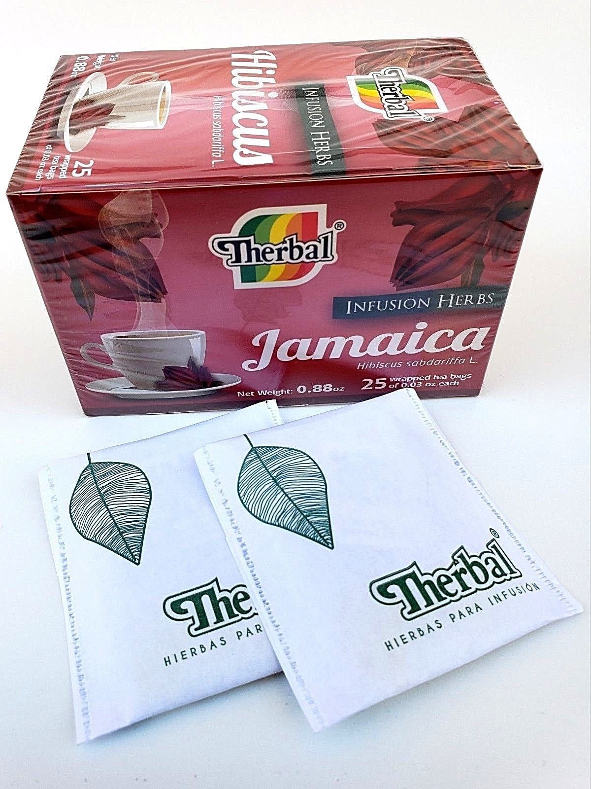 3 Packs TE DE JAMAICA HIBISCUS 75 BAGS 0.03 EACH ANTIOXIDANT Made in Mexico