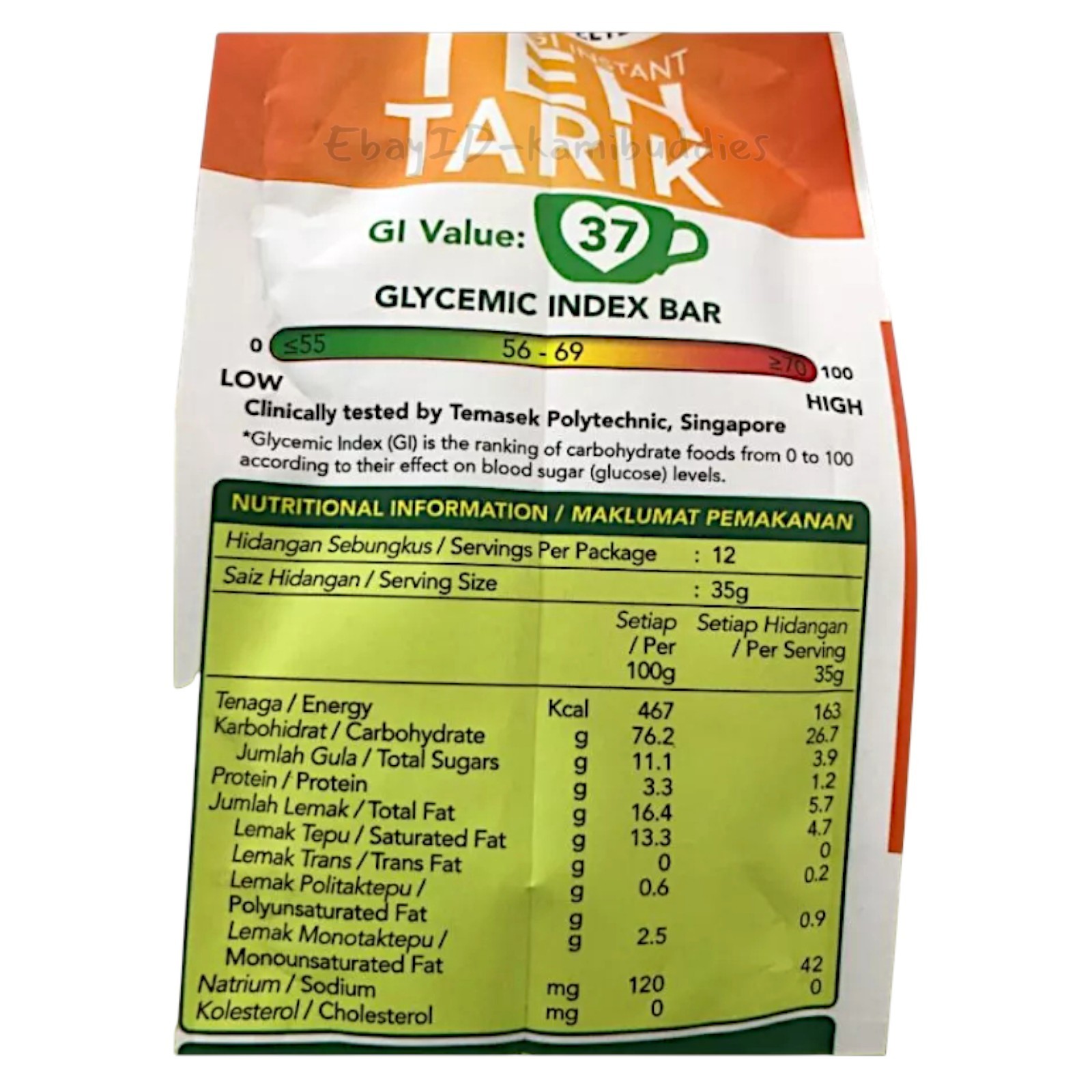Lakanto Teh Tarik Instant Milk Tea 3 packs | Naturally Sweetened