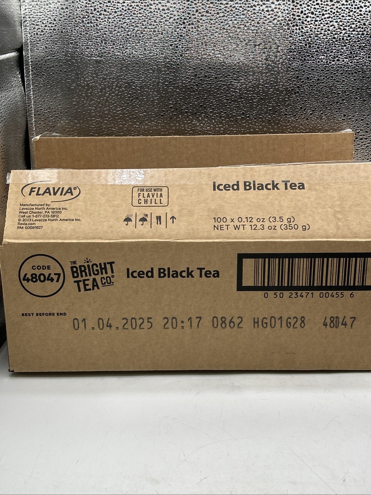 Lavazza 48047 The Bright Tea Co. iced Black Tea Freshpack 100 Count 01/2025