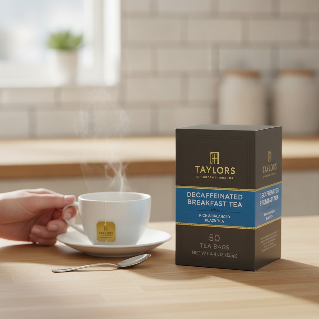Exquisite 50 Count Decaffeinated Breakfast Tea – Eco-Friendly & Allergen-Free