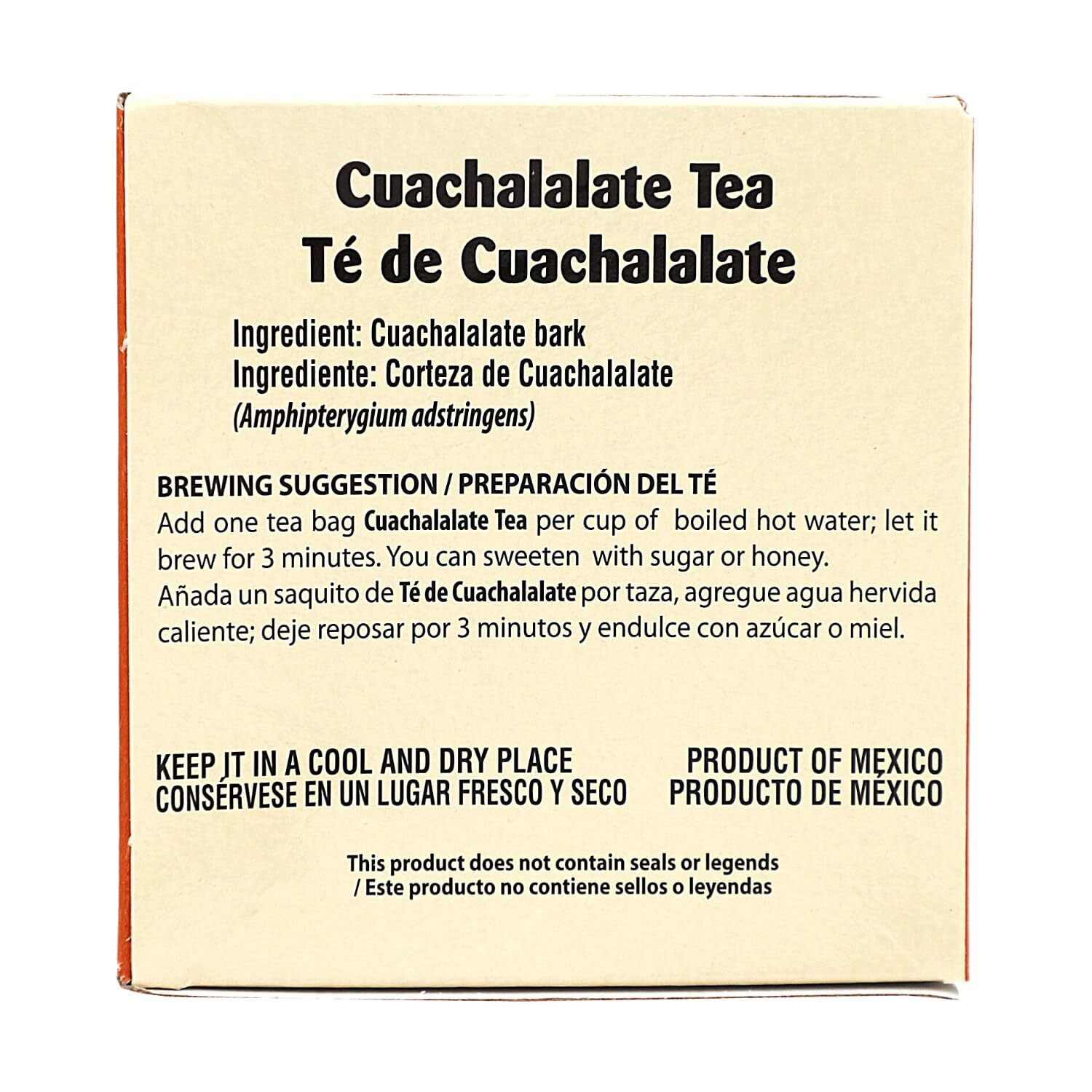 Te De Cuachalalate 2-pack of 25 tea bags per box 50 bags