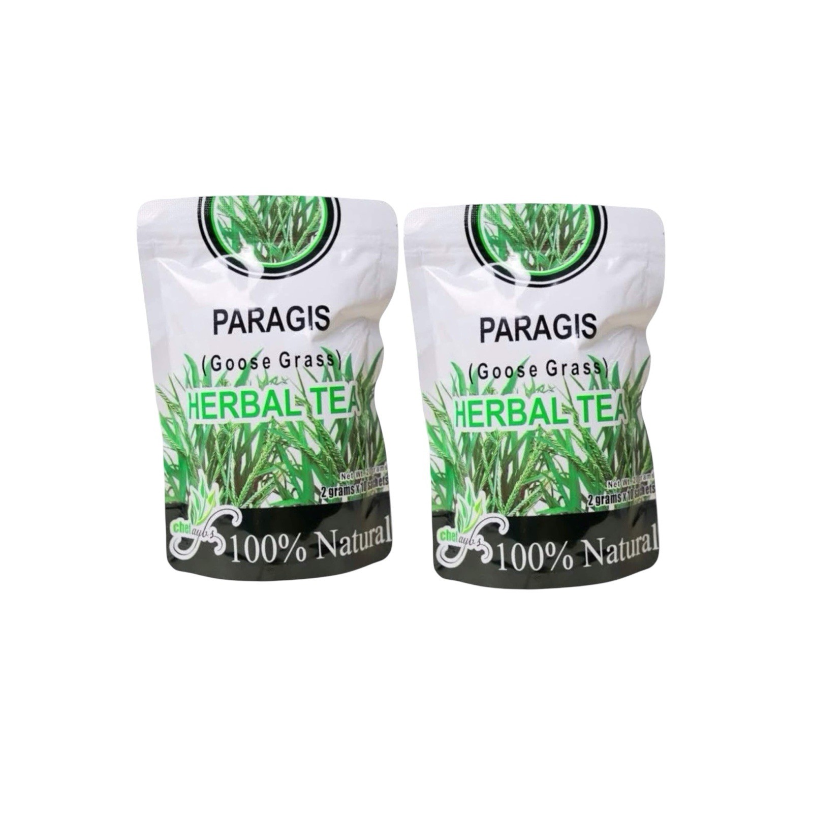 2 Packs Chef Ayb’s Paragis Herbal Tea 100% Natural Caffeine-Free 2g x 10 Sachets