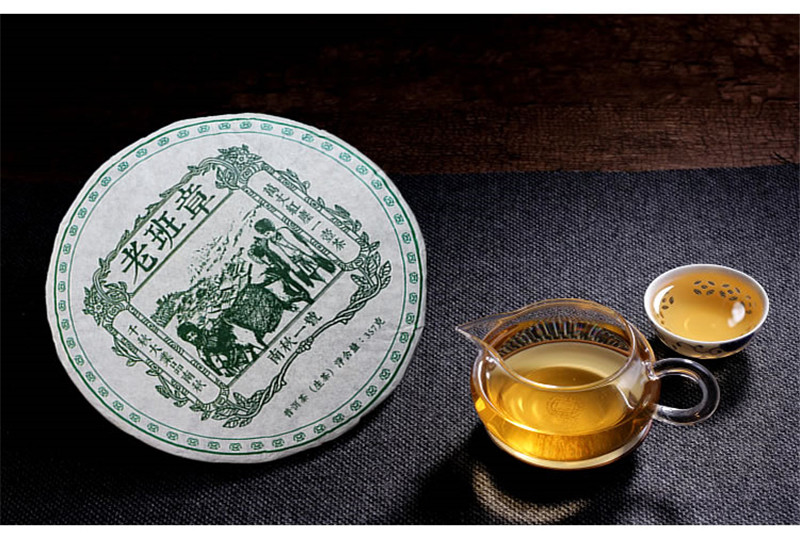 Raw Puer Tea LaoBanZhang Pu-erh Antique Chinese Yunnan Puerh Tea Green Food 357g