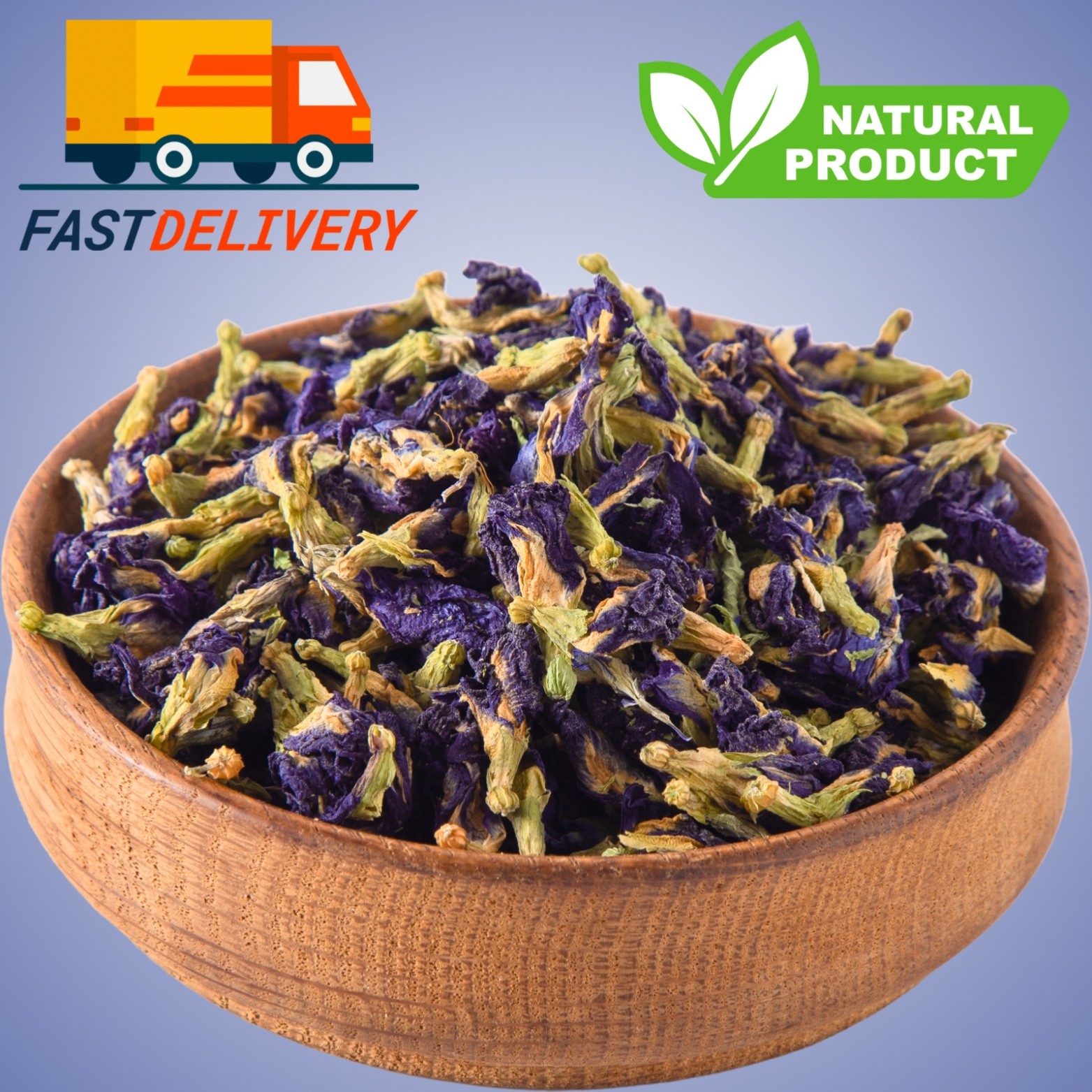 Organic Butterfly Pea Flowers 32 Oz – 67 Oz Blue Tea Clitoria Ternatea Natural