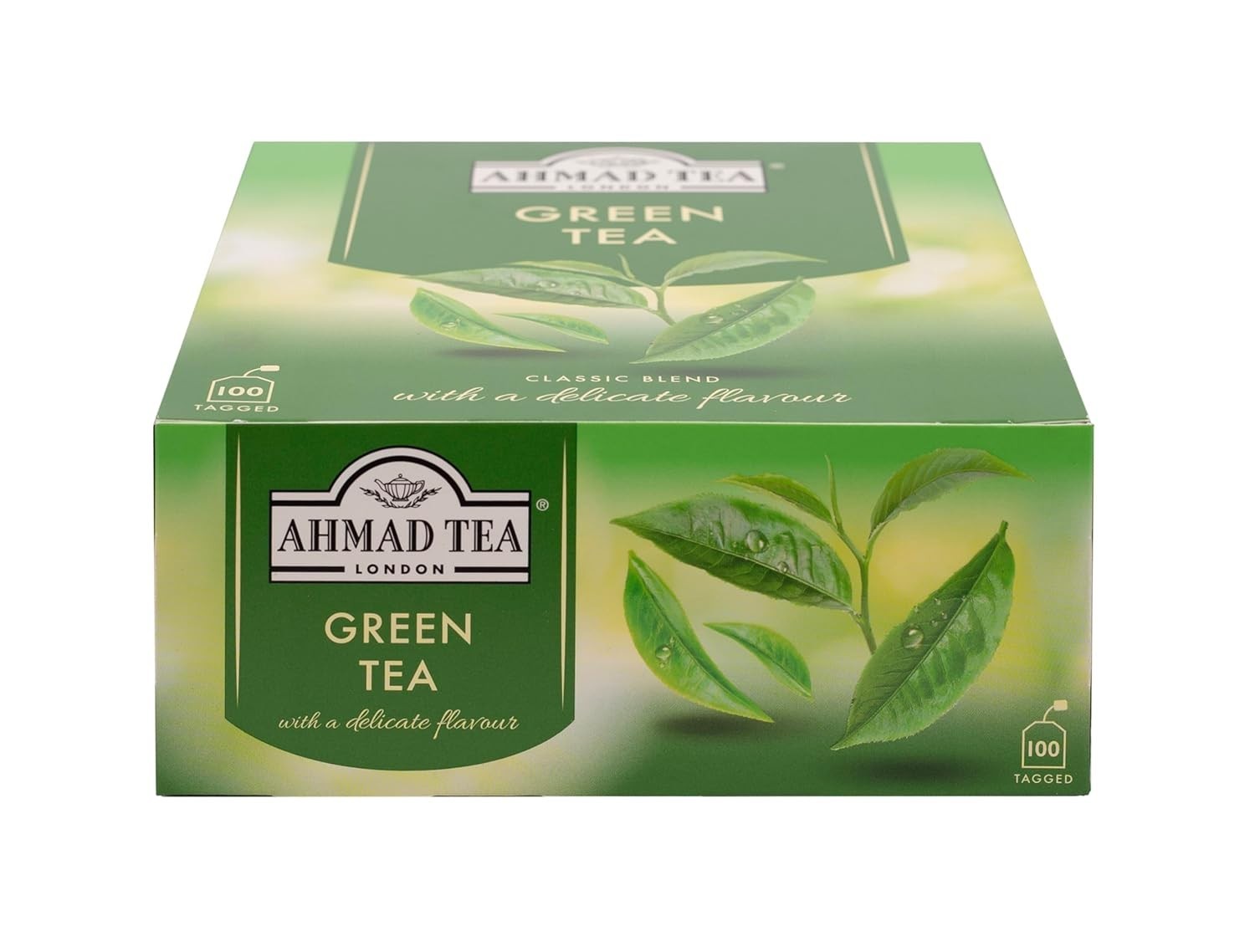 Green Tea Teabags, 100 Count – Caffeinated, Sugar-Free & Antioxidant