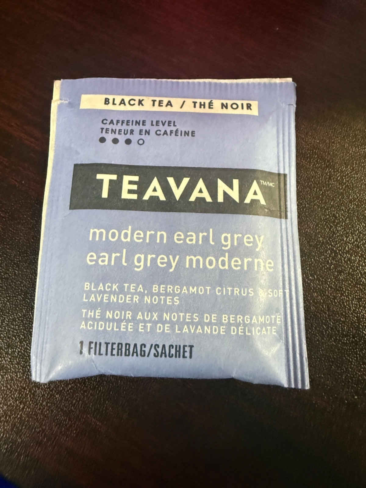 Teavana Modern Earl Grey Black Tea Bergamot Lavender 60 Tea bags Bulk Mylar Bag