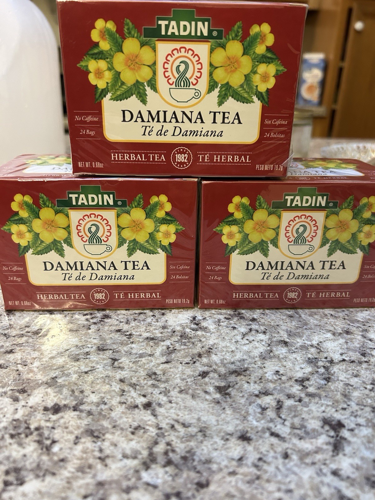 3 Boxes Damiana Tea Bags 24 Bags Per Box