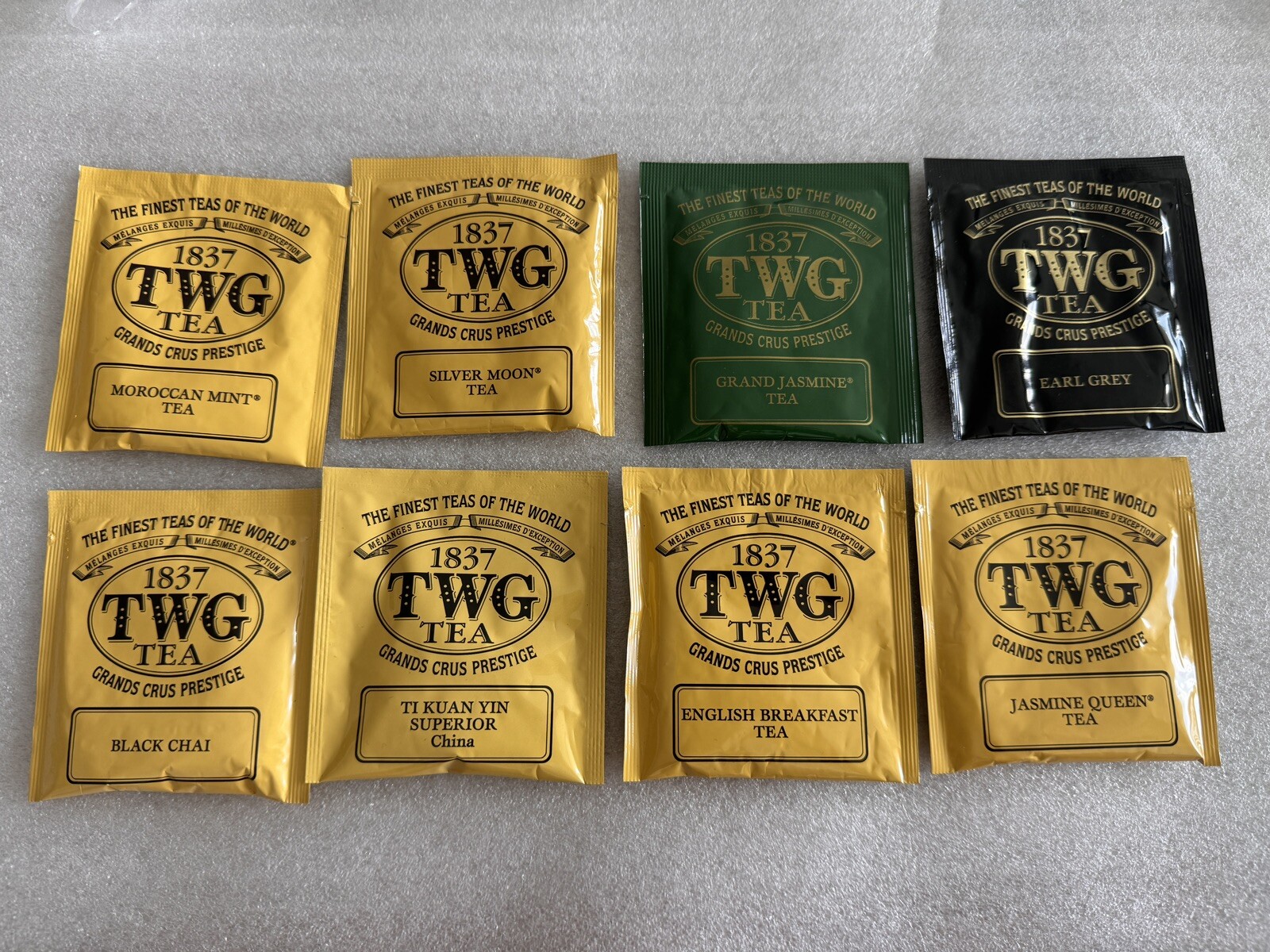 Mixed 8 Assortment 1837 TWG Tea Bags. Fresh. Great Selection For Your Tea Time