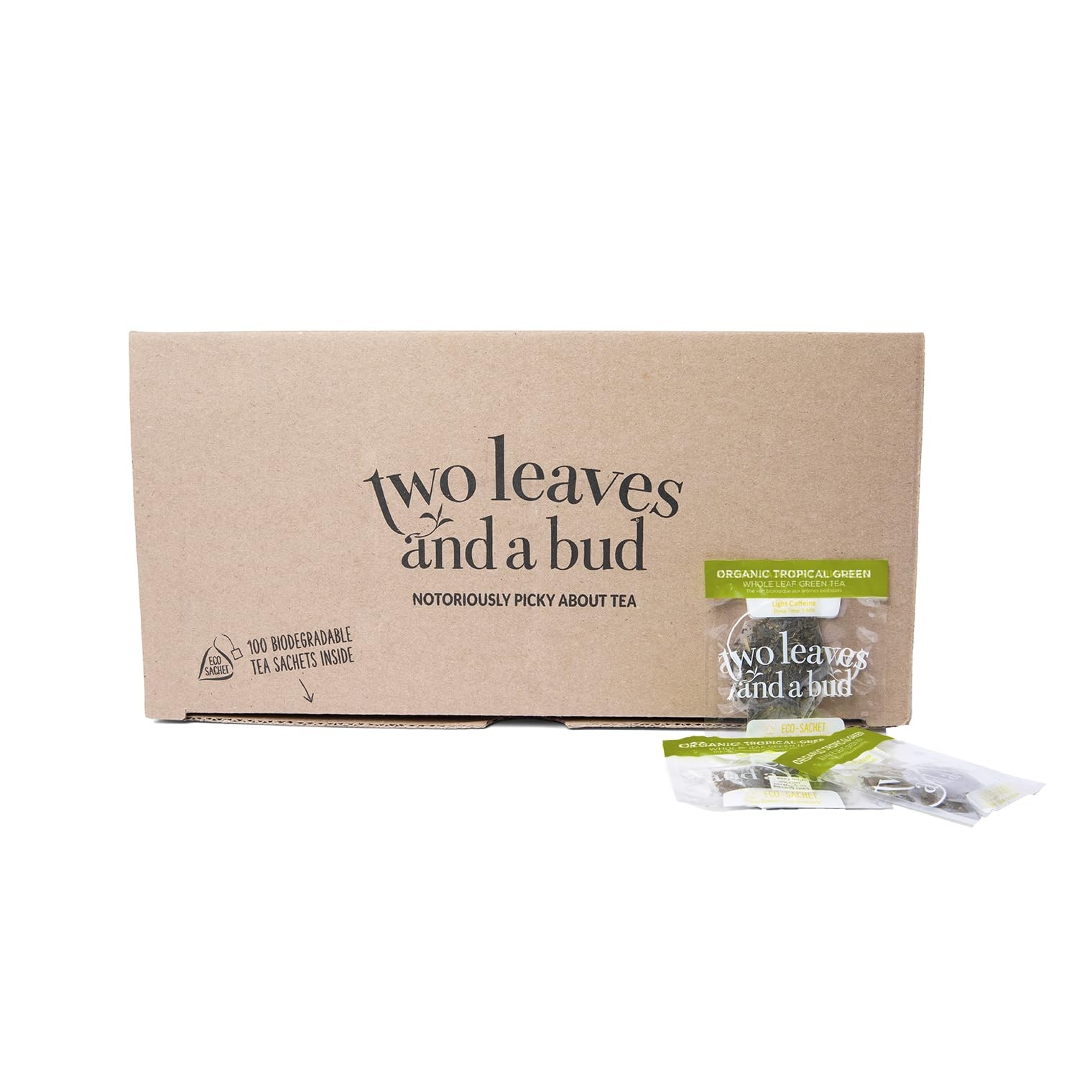 Two Leaves and a Bud Organic Tropical Green Tea, Whole Leaf Green Tea in Pyra…