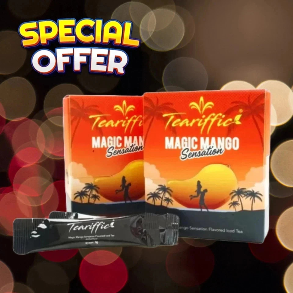 Teariffic Magic Mango Sensation Sexual Men Herb Energy Coffee 1 Box (12 Sachets)