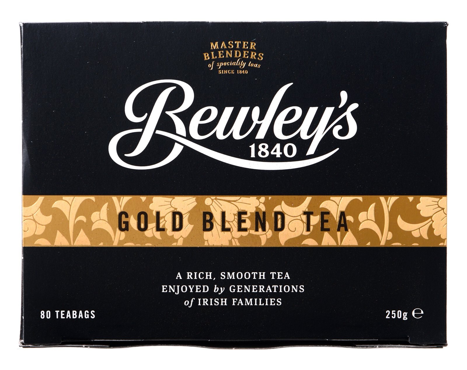Bewley’s Award Winning Gold Blend Tea 80 Count Premium Irish Tea Bags