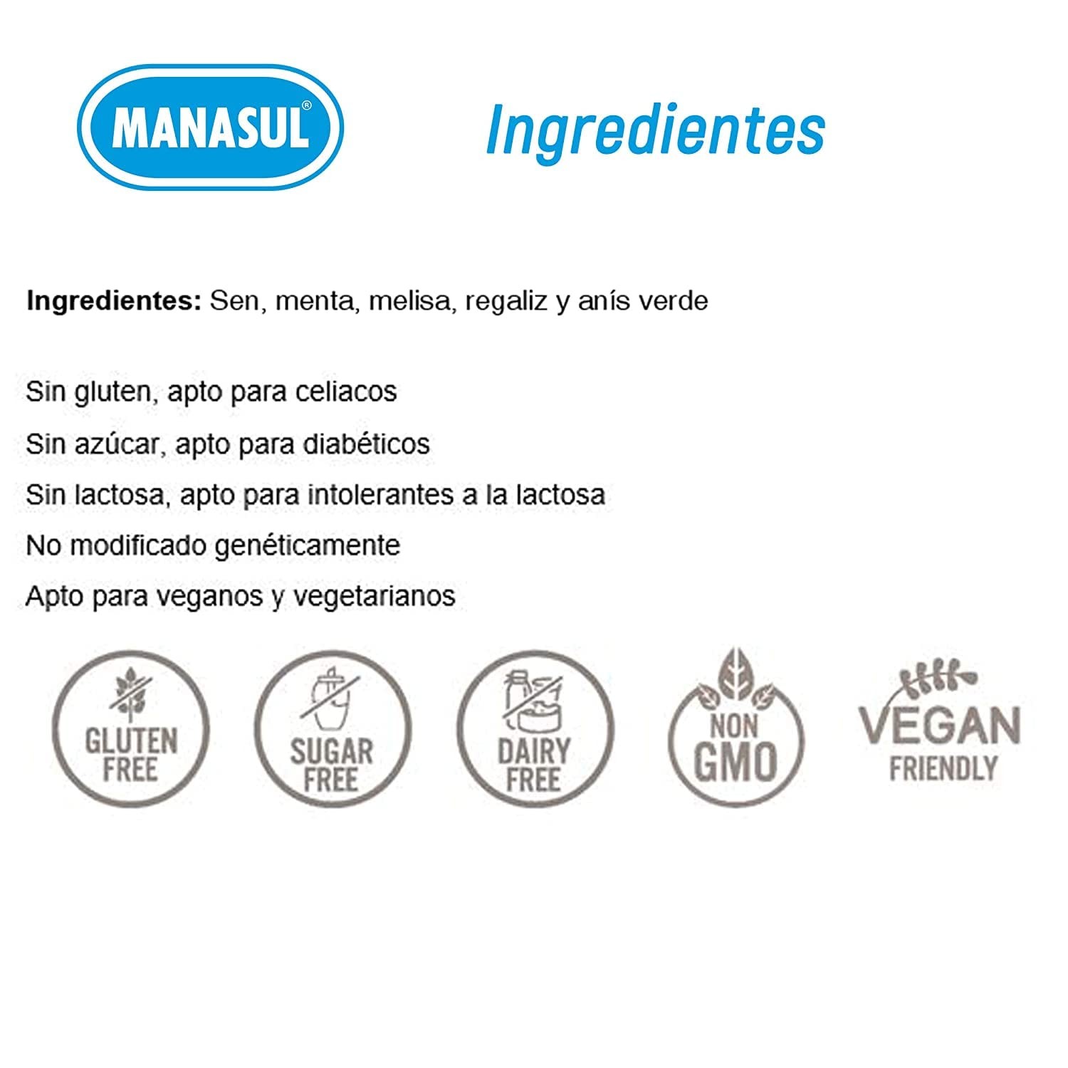 Manasul Herbal Tea 300 Count Organic Senna Peppermint Lemon Balm & More