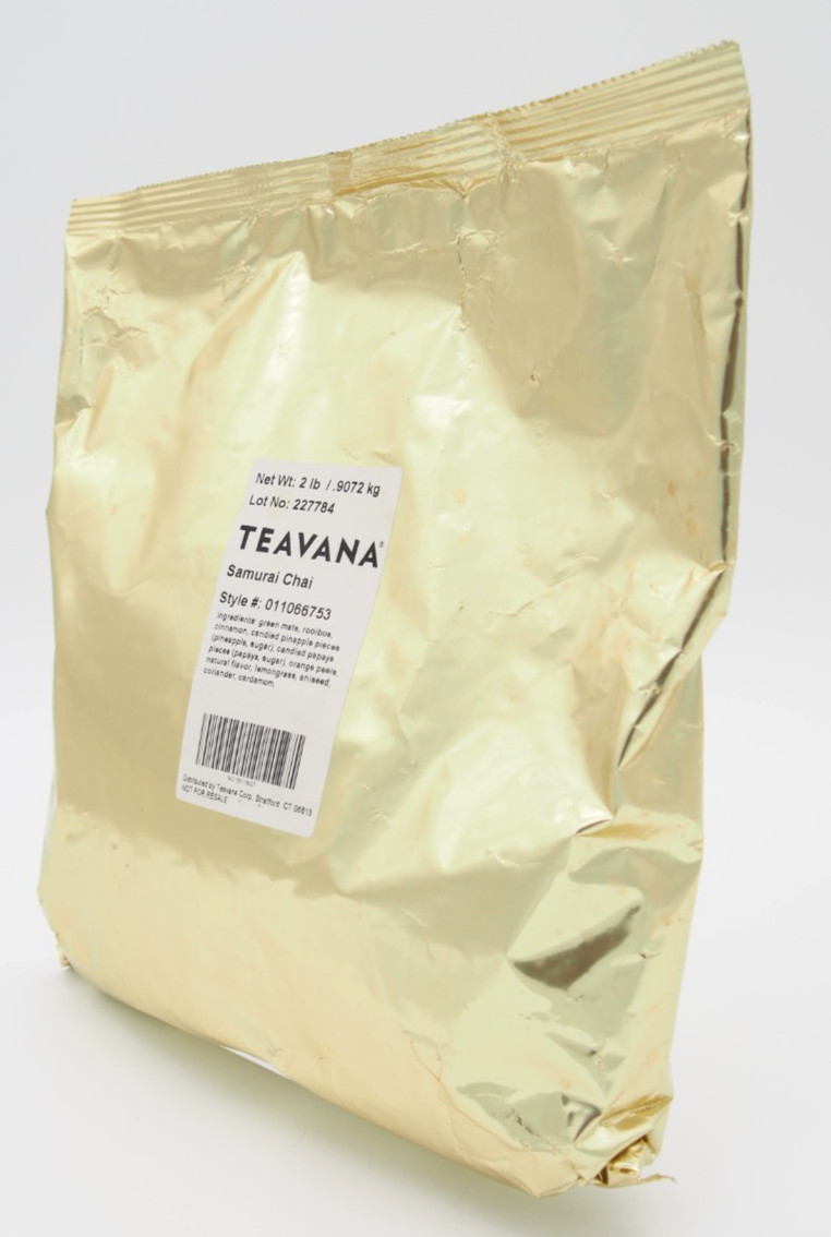 TEAVANA Original SAMURAI CHAI Bagged Tea Green Mate Rooibos 2lb FACTORY SEALED