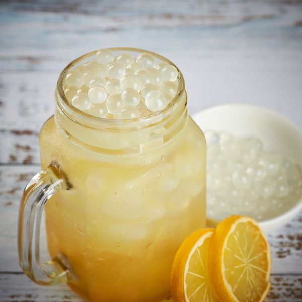 Tea Zone Lemon Popping Pearls/Bursting/Popping Boba (B2064, 7 lbs) for Boba Tea