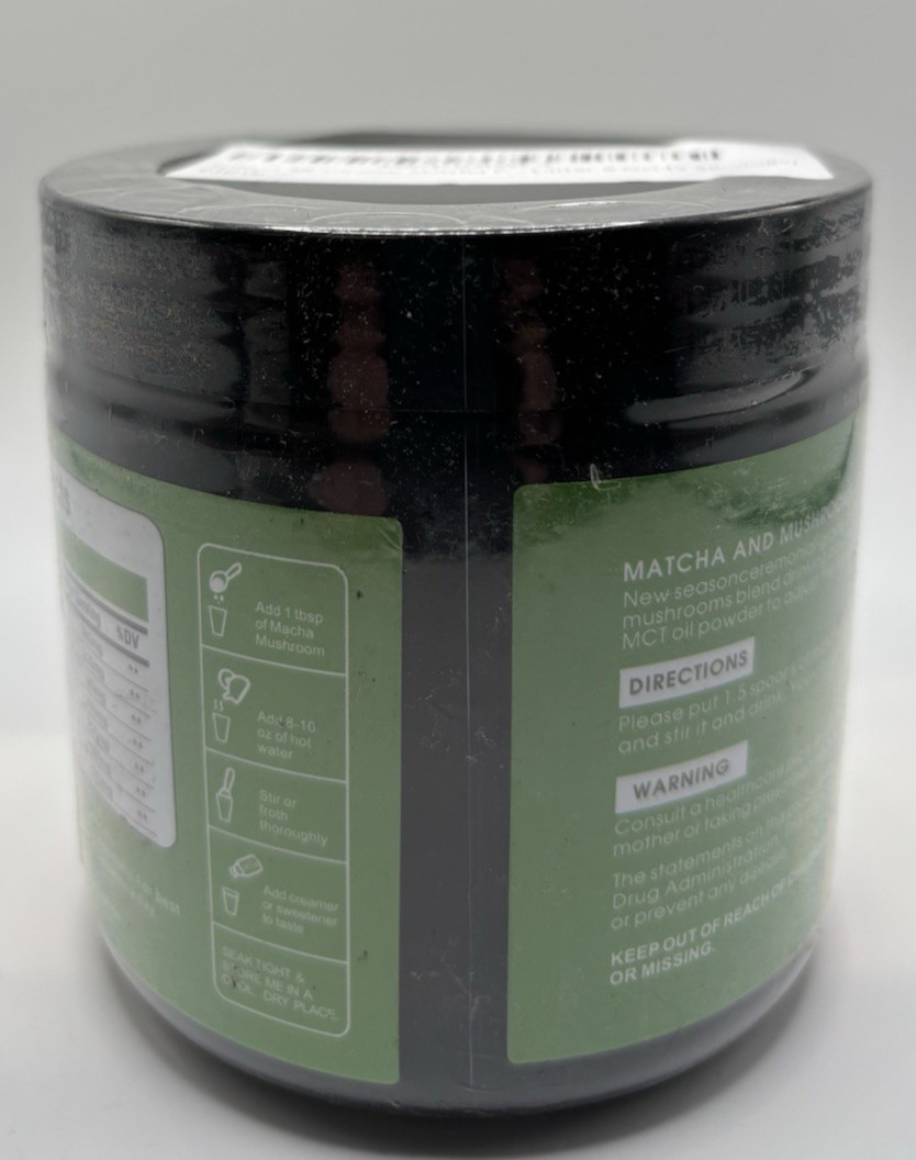 Mushroom Matcha Powder 7 Natural Mushrooms Japanese Ceremonial Matcha Exp 8/26