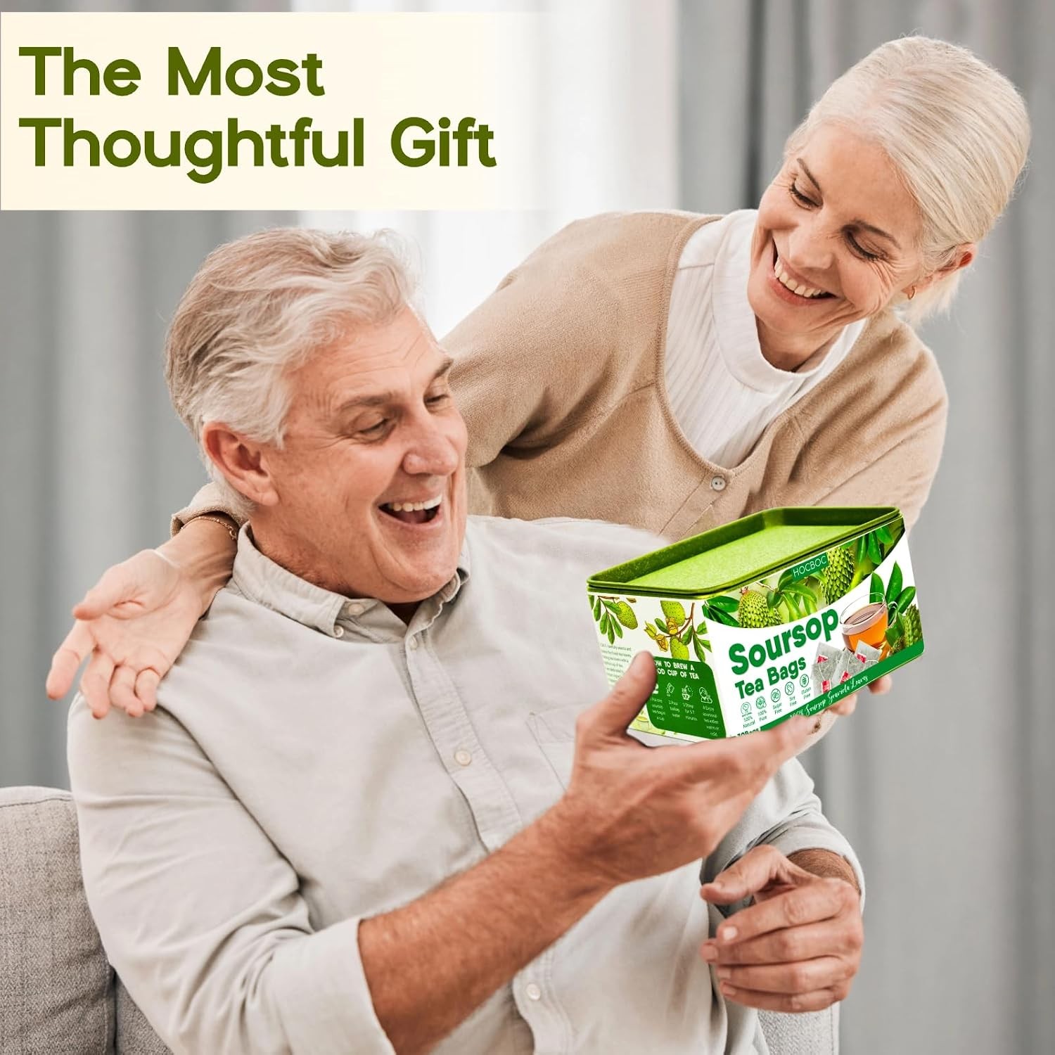 30 Pure Soursop Leaves Tea Bags, Natural Soursop Graviola Leaves Teabag,